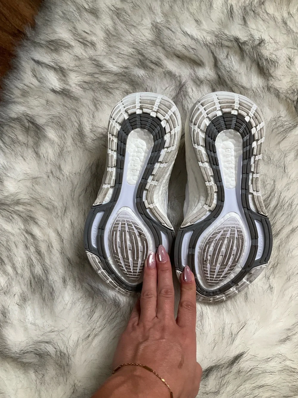 Adidas Ultraboost 21 Running Shoes Triple White Size 4 Youth